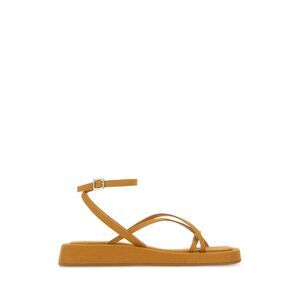 Gia Couture Women Mustard Fabric Rosie 16 Sandals